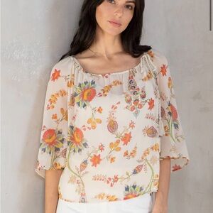 Lovestitch Verbena Chiffon Top NWT
